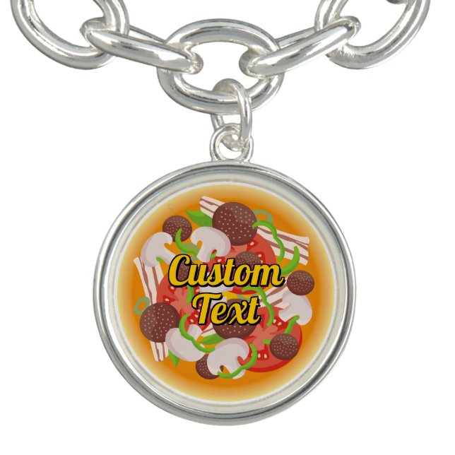 Pizza Charm Bracelet (Design)