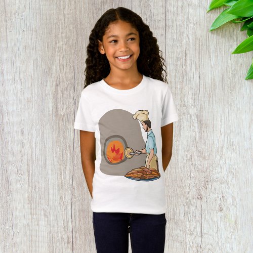 Pizza Chef Girls T_Shirt