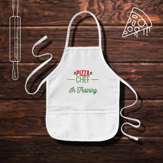 Pizza  Chef in training   -  red white green
