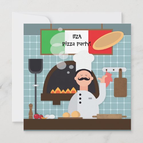 Pizza Chef Invitation