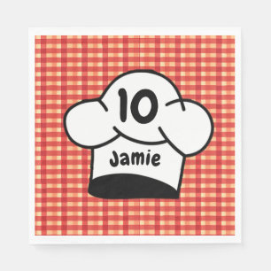Pizza Chef Kids birthday Party Napkins