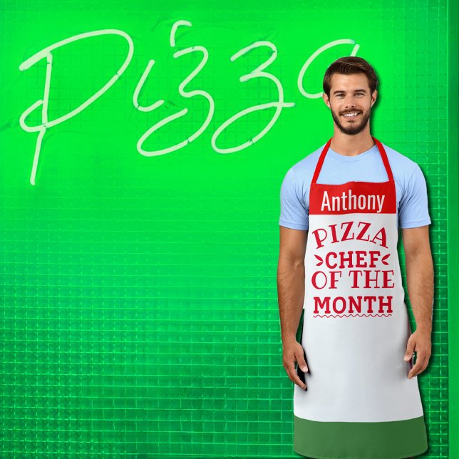 Pizza Chef of the month  - add name Apron (Creator Uploaded)