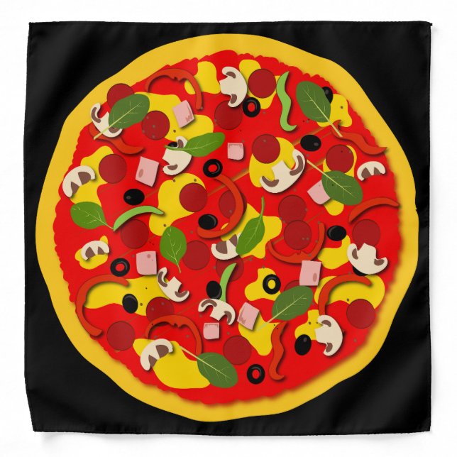 Pizza Chef Pizzeria Waitress Waiter Server Bandana (Front)