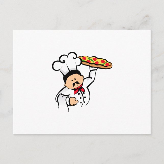 PIZZA CHEF POSTCARD (Front)