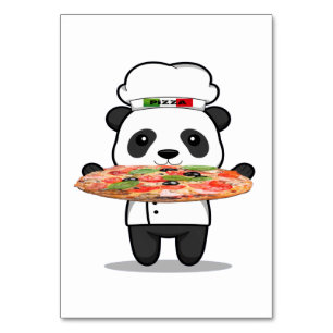 Pizza Chef Table Card
