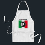 PIZZA CHEFS APRON CERTIFIED PIZZA CHEF No2<br><div class="desc">Customise your own pizza chefs apron. Add your name to the background of the beautiful Italian flag and the large Pizza logo in a black circle. Not sure if you are a certified pizza chef? You are now. We just awarded it to you - well done, now celebrate by buying...</div>