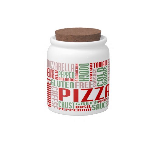 pizza chitChat Candy Jar