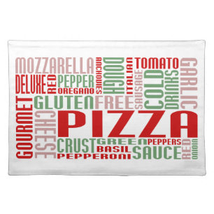 pizza chitChat Cloth Placemat