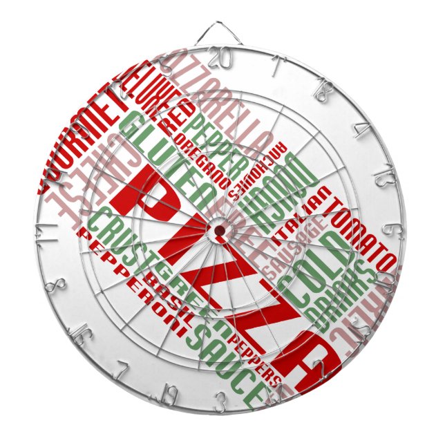 pizza chitChat Dart Board (Front)