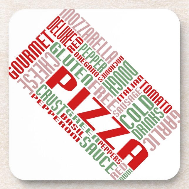 pizza chitChat Drink Coaster (Front)