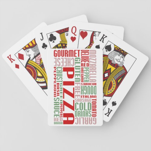 pizza chitChat Poker Cards