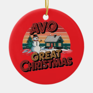 Pizza Christmas, Funny Foodie, White Elephant Gift Ceramic Ornament
