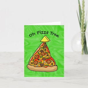 Pizza Christmas Tree  Card