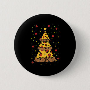 pizza christmas tree lights xmas men boys button