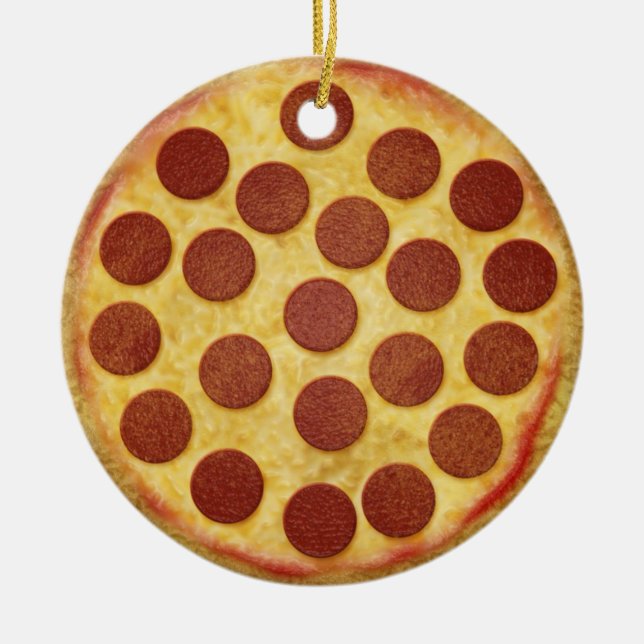 Pizza Christmas Tree Ornament (Front)