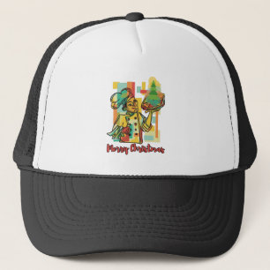 Pizza Christmas Tree - Pizza Chef - Xmas greating Trucker Hat