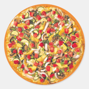 Pizza Classic Round Sticker