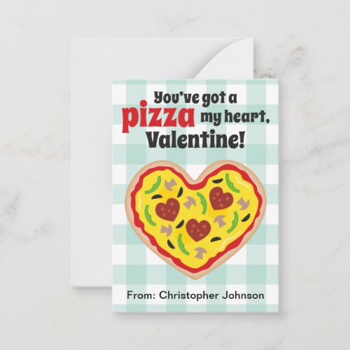 Pizza Classroom Valentine Cards for Kids