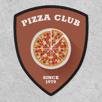 Pizza Club Patch by J32Teez at Zazzle