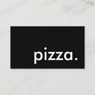 pizza. (color customizable) business card