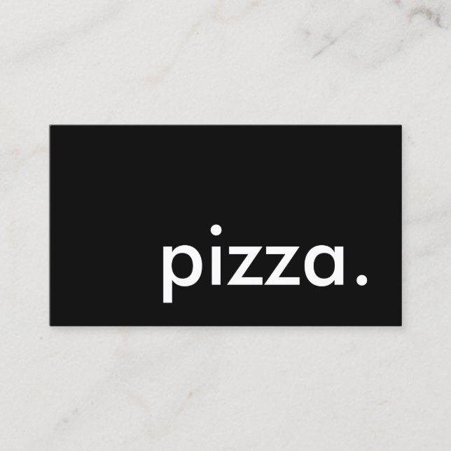 pizza. (color customizable) business card (Front)