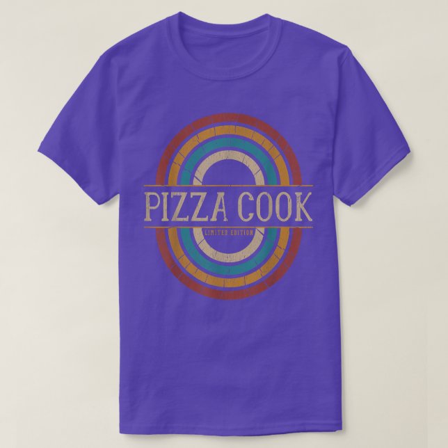 Pizza Cook Vitthree Retro T-Shirt (Design Front)