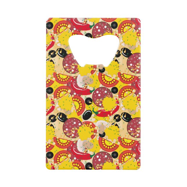 Pizza Credit Card Bottle Opener (Front)