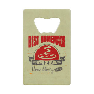 Pizza Credit Card Bottle Opener