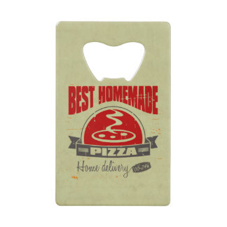 Pizza Credit Card Bottle Opener