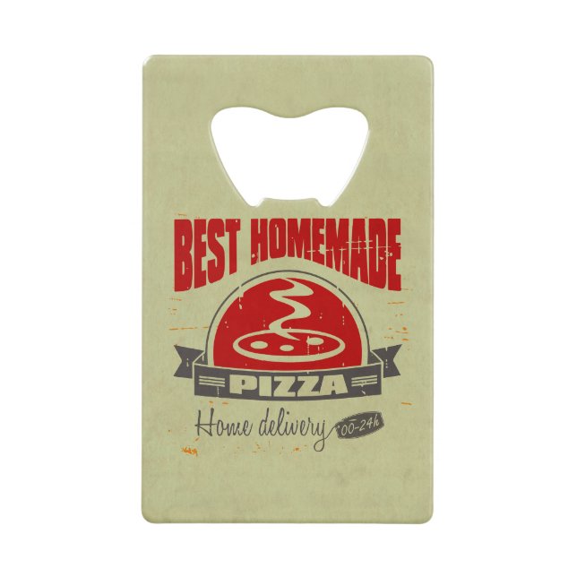 Pizza Credit Card Bottle Opener (Front)