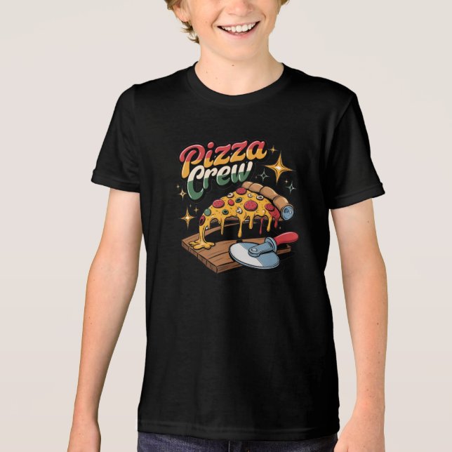 Pizza Crew Tri-Blend Shirt (Front)
