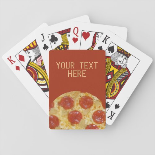 PIZZA custom playing cards
