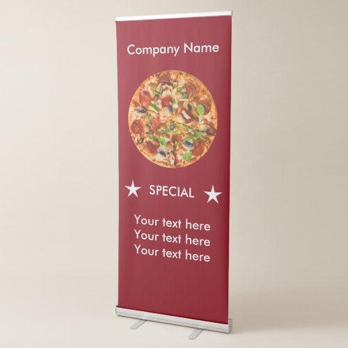 Pizza Custom Promotional Banner