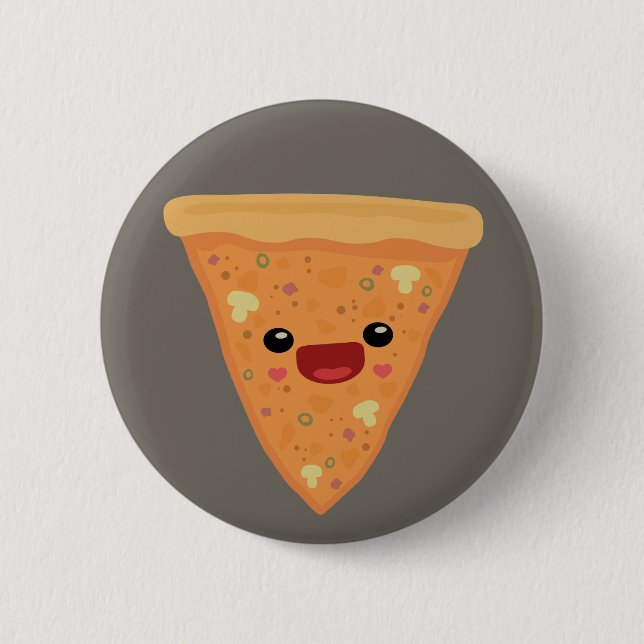 Pizza Cutie Pinback Button (Front)
