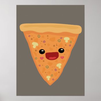 Pizza Cutie Poster by Middlemind at Zazzle