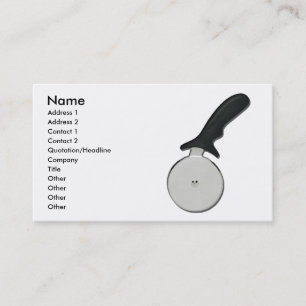 Pizza Cutter Profile Card Template