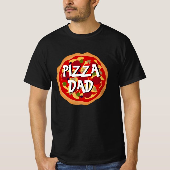 Pizza Dad t shirt for kid's Birthday party event (Front)