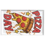 Pizza Day – Fun Pepperoni Pizza Slice Design Place Card Holder