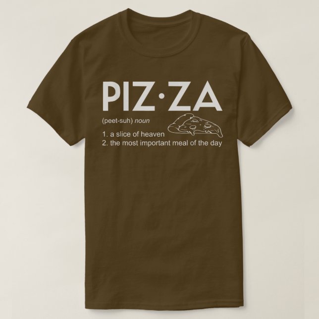 Pizza Definition3133 T-Shirt (Design Front)