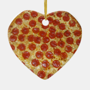 Pizza...Delicious Pepperoni Pizza Ceramic Ornament