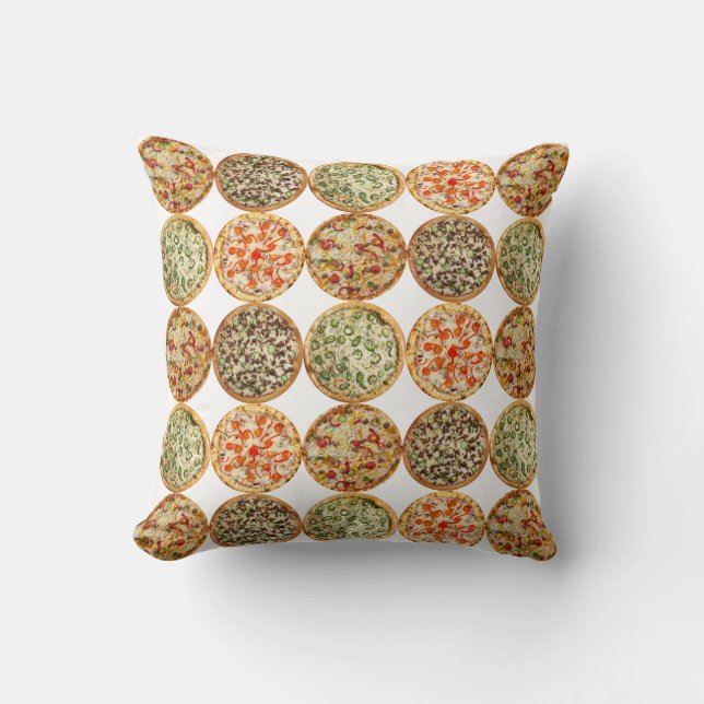 Pizza delights throw pillow (Front)