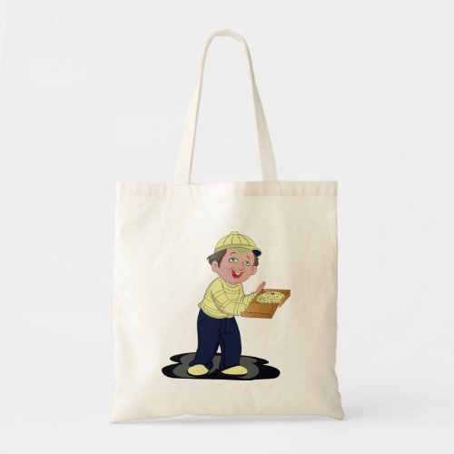Pizza Delivery Boy Food Tote Bag