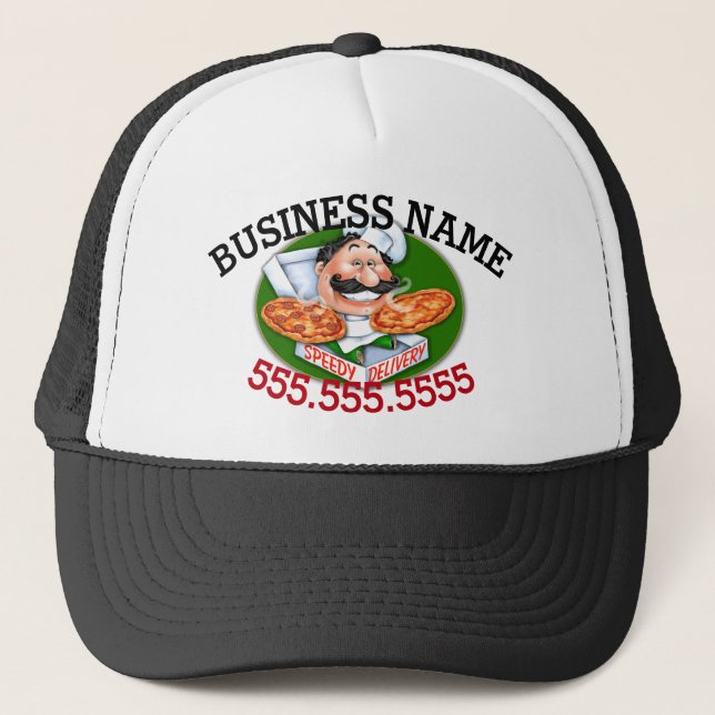 PIZZA DELIVERY Customizable Hat (Front)
