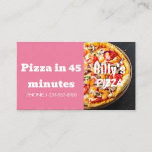Pizza Delivery Discount Sale Offer Business Card