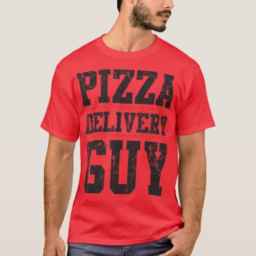 Pizza delivery guy matching pizza costume for men  T_Shirt