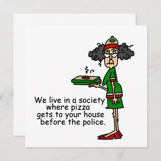 Pizza Delivery Humor (Front/Back)