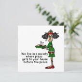 Pizza Delivery Humor (Standing Front)