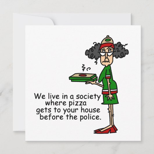Pizza Delivery Humor (Front)