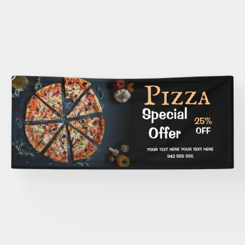 Pizza Delivery Pizza Cafe Pizza Restaurant open Banner