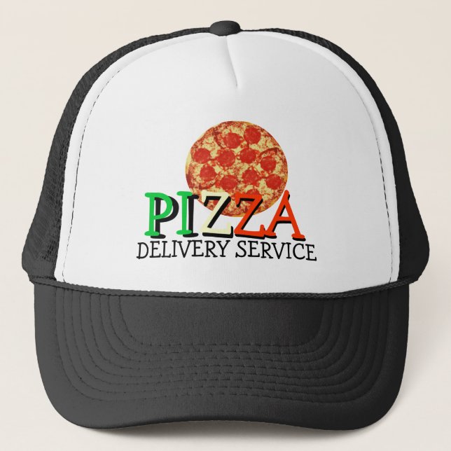 Pizza Delivery Service Trucker Hat (Front)